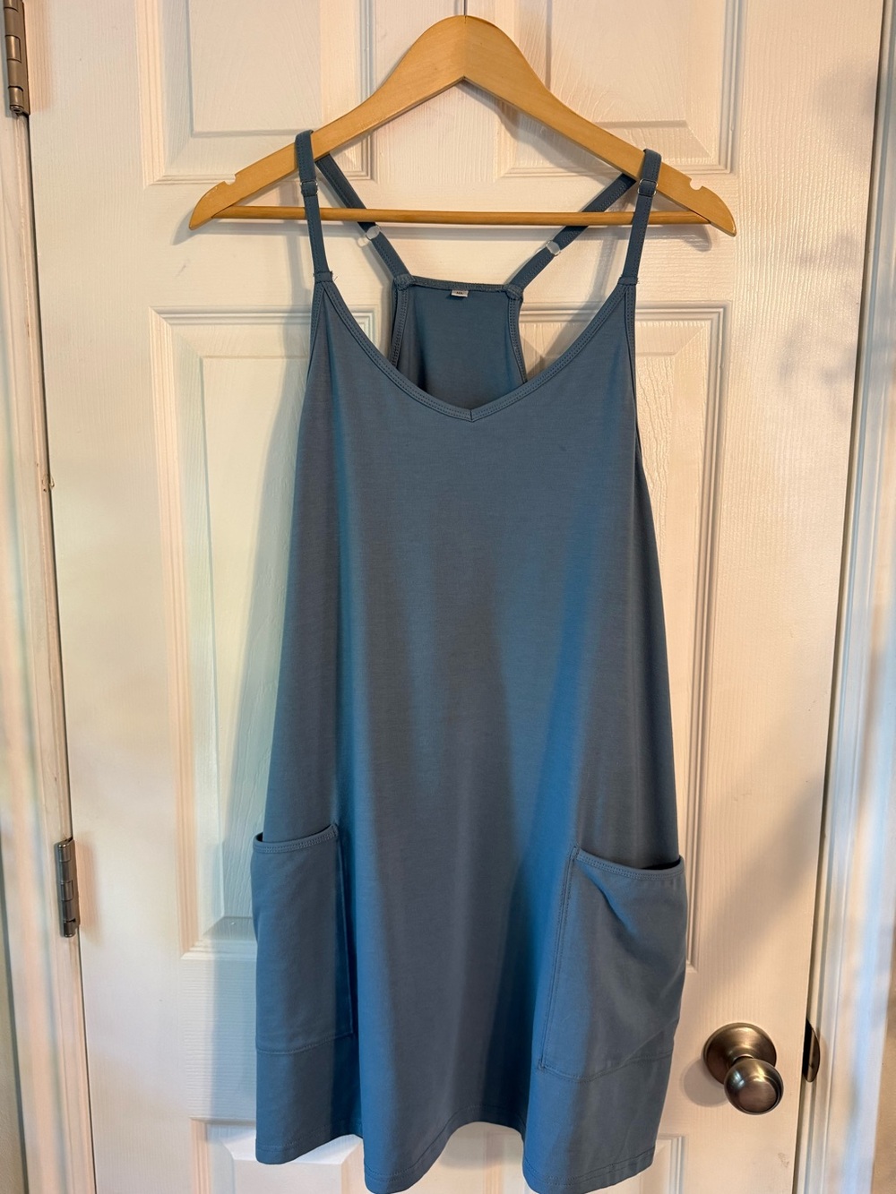 Amazon Blue Mini Dress with Pockets